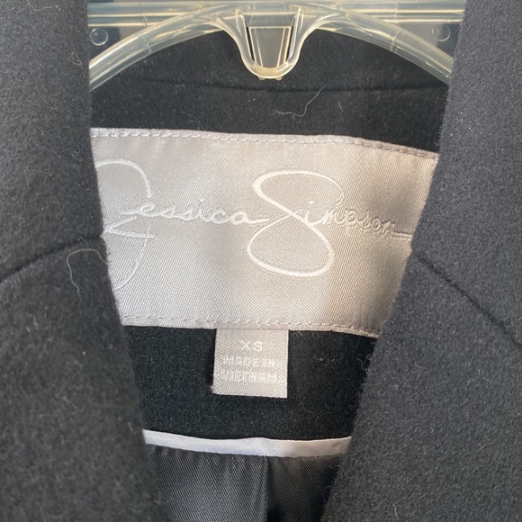 Jessica Simpson Black Wool Blend Coat - Picture 2 of 2